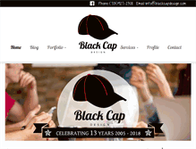 Tablet Screenshot of blackcapdesign.com